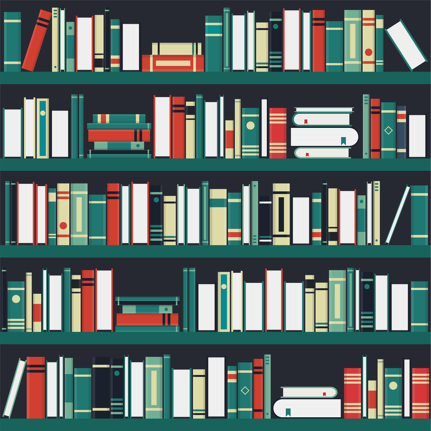 Books in a Shelf